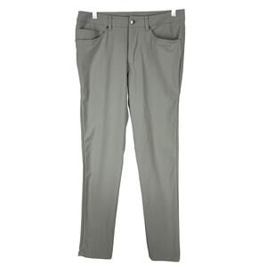 Lululemon ABC Pant Slim Warpstreme Grey Sage Men's Size 31 x 32 EUC